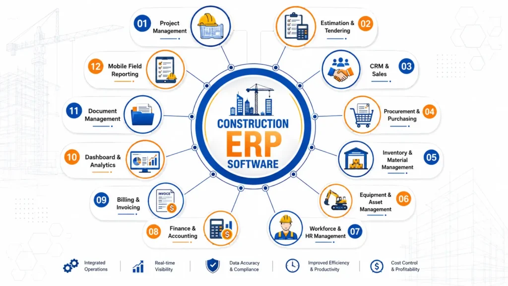 construction erp software in india